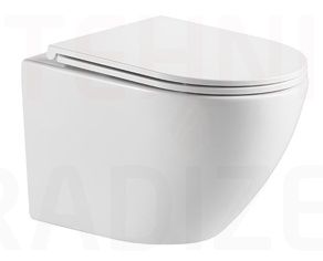 Hydroland WC wall mounted toilet Rimless AGAT with Slim toilet seat