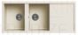 ELLECI akmens masas virtuves izlietne UNICO 500 Bianco Antico 116x50 cm