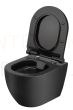 GROHE WC komplekts 5in1 iebūvējamais rāmis + poga Scate Cosmo + KKPOL pods Latona ar SC vāku (melns)