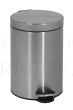 SANELA stainless steel trash bin with plastic insert 12 l