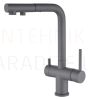 HELIKA stone mass kitchen faucet AKVADUO PLUS Alumetallic