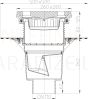 Trap DN110 12.5t cast iron grate / bitumen cuff, vertical