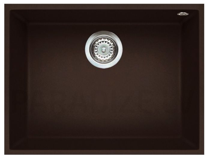 ELLECI akmens masas virtuves izlietne QUADRA 110 UNDERMOUNT Espresso 58x44 cm