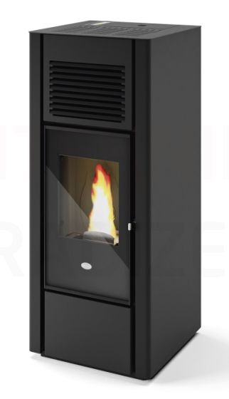 EVA CALOR pellet fireplace-stove GIUSY 15.4kW (black)