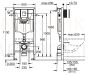 GROHE WC komplekts 7in1 iebūvējamais rāmis + poga Scate Cosmo + KKPOL pods Latona ar SC vāku (melns)