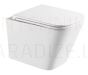 Hydroland WC wall mounted toilet Rimless FERET with Slim toilet seat