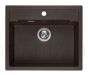 Reginox akmens masas virtuves izlietne Amsterdam 54 tapwing Dark Chocolate 60x51cm