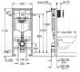 GROHE WC komplekts 5in1 iebūvējamais rāmis + poga Skate Air + KKPOL pods Selene ar SC vāku (balts)