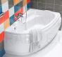 CERSANIT asymmetric acrylic bathtub JOANNA 140x90