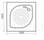 Vispool KZ-100 dušo padėklas 1000x1000x30