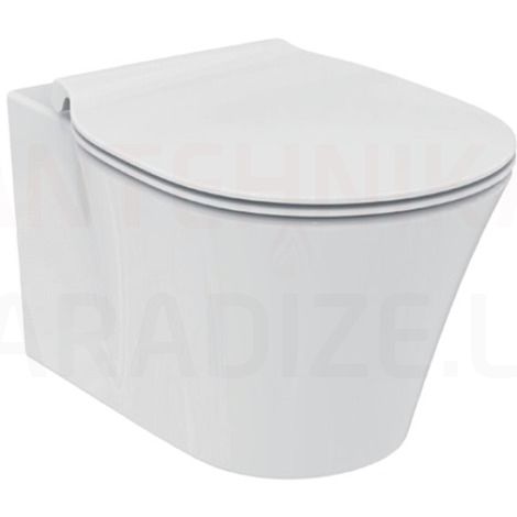 Toilet with lid SC Connect Air Aquablade, wall hung, 365x545 mm, white