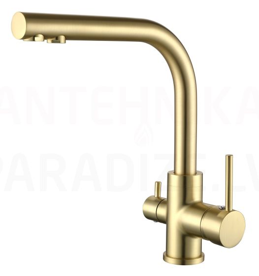 HELIKA kitchen faucet AKVADUO LONG G-PVD Gold