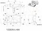 BLU akmens masas izlietne VERONA  400x220
