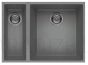 ELLECI akmens masas virtuves izlietne QUADRA 150 UNDERMOUNT Gaiši pelēks 56x44 cm