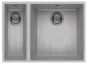 ELLECI akmens masas virtuves izlietne QUADRA 150 UNDERMOUNT Aluminium 56x44 cm
