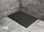 RADAWAY stone mass shower tray KYNTOS F Black 180x100x3