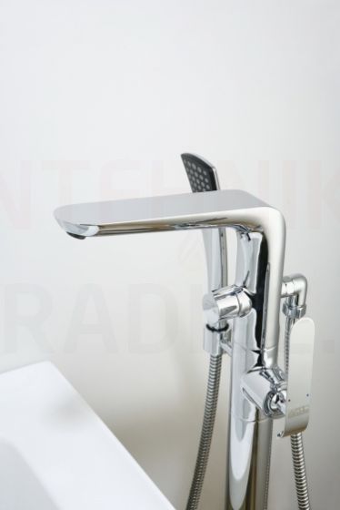 EMIRA Floor-mounted bath mixer with hand shower