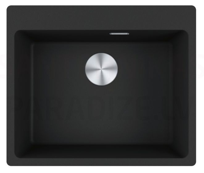 FRANKE stone mass kitchen sink with button MARIS Black matt 59x50 cm