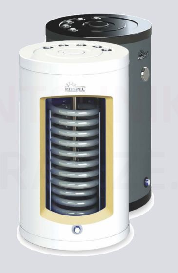 KOSPEL vandens šildytuvas su šilumokaičiu SWK-140.A WHITE Termo Top 134 litrai 32kW (vertikalus)