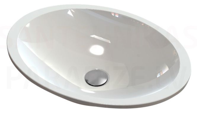 BLU akmens masas izlietne STELLA Oval 500x369