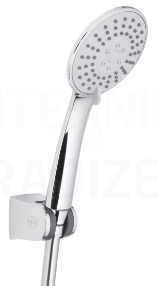 KFA MOZA chrome shower head with holder