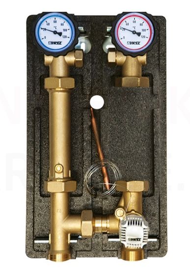 HERZ PUMPFIX CALIS TS apkures loka mezgls bez sūkņa DN25 Kvs-4.0