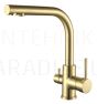 HELIKA kitchen faucet AKVADUO LONG G-PVD Gold