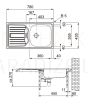 FRANKE кухонная раковина из нержавеющей стали EUROSTAR 78x43.5 см