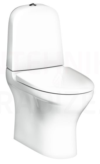 Gustavsberg WC tualetes pods 8300 Estetic C+ 2/4l (horizontalais izvads) ar vāku Soft Close