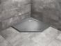 RADAWAY dušas paliktnis DOROS PT Stone Anthracite 90x90x5