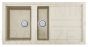 ELLECI akmens masas virtuves izlietne BEST 475 Bianco Antico 100x51 cm