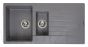 Reginox akmens masas virtuves izlietne Harlem 15 Grey Silvery 100x50cm