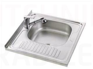 Stainless steel sink UKINOX STM 600.600 T 5K