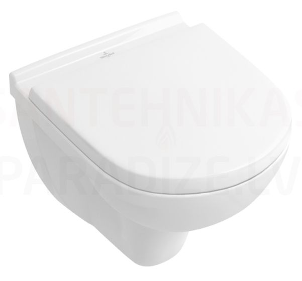 VILLEROY & BOCH O.Novo Compact WC wall hung toilet with toilet lid Soft Close