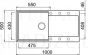 ELLECI akmens masas virtuves izlietne EASY 480 Espresso 100x50 cm
