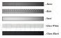 RADAWAY linear shower channel SLIM SET 850 (Glass Black)