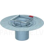 ACO EasyFlow top of  floor drain without a grid with a waterproofing flange for glass design h=34 – 110 mm
