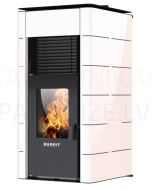 BURNIT central heating pellet fireplace-stove CONCEPT (11-25 kW) (Swan White)