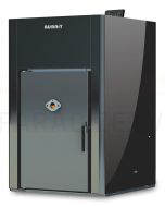 BURNIT centrinio šildymo granulinis židinys-krosnis ADVANT B (9.4-35 kW) (Black)