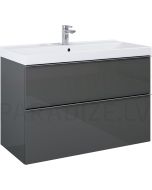 Elita cabinet for sink LOOK 100 anthracite RLO4121