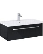 Elita cabinet for sink KWADRO PLUS 80 black