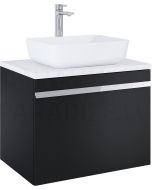 Elita cabinet for sink MOODY 70 black