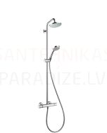 Hansgrohe thermostatic faucet with Shower set CROMA Showerpipe 160 1JET