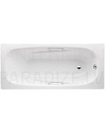 Bath ALMA 160X75 with handles in white steel
