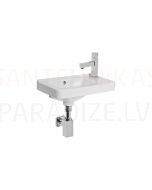 Cubito pure asymmetric small washbasin, right
