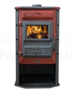 TIM SISTEM wood stove with air heating MAGIC STOVE 11kW (red)