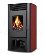 TIM SISTEM wood stove with air heating NIKA 12kW (red)