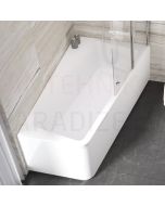 RAVAK asymmetric acrylic bathtub 10° R 170x100 cm