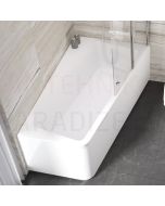 RAVAK asymmetric acrylic bathtub 10° L 160x95 cm