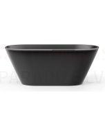 PAA SILKSTONE bathtub DECO RIM GRAPHITE 1660x810x630